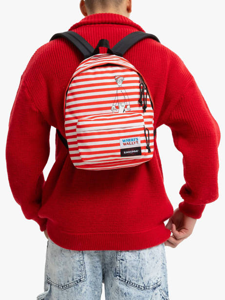 Sac à Dos Eastpak Rouge where is wally K043WAL vue secondaire 1