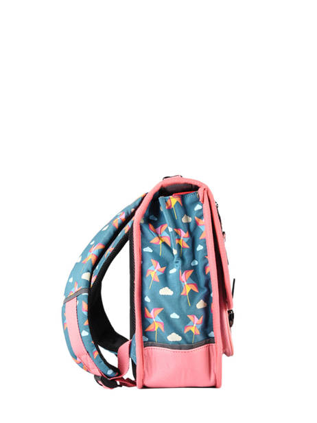 Satchel 1 Compartment Cameleon Blue retro PBRECA32 other view 2