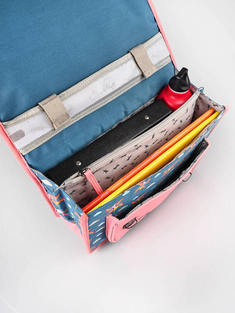 Satchel 1 Compartment Cameleon Blue retro PBRECA32 other view 3