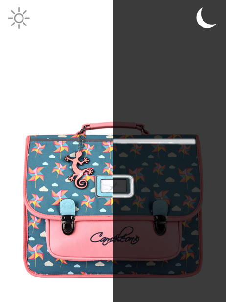 Satchel 1 Compartment Cameleon Blue retro PBRECA32 other view 6