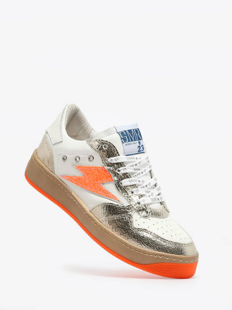 Sneakers Nune In Leather Semerdjian Orange accessoires NUN11554 other view 1