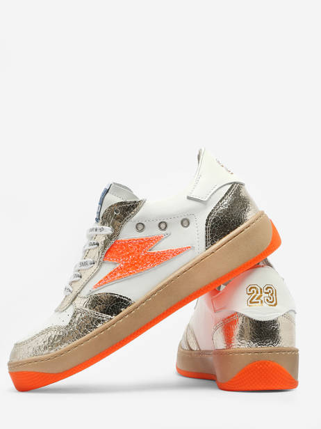 Sneakers Nune In Leather Semerdjian Orange accessoires NUN11554 other view 4