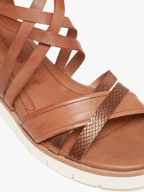 Sandals In Leather Tamaris Brown accessoires 42 other view 2