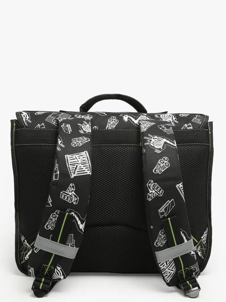 Cartable 2 Compartiments Fortnite Noir gamer 23OZ203S vue secondaire 4