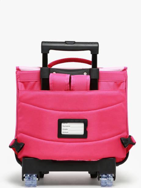 Cartable à Roulettes 2 Compartiments Snowball Rose butterfly T46438 vue secondaire 5