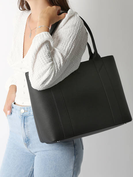 Leather Delft Shoulder Bag Nathan baume Black mondrian 5 other view 1