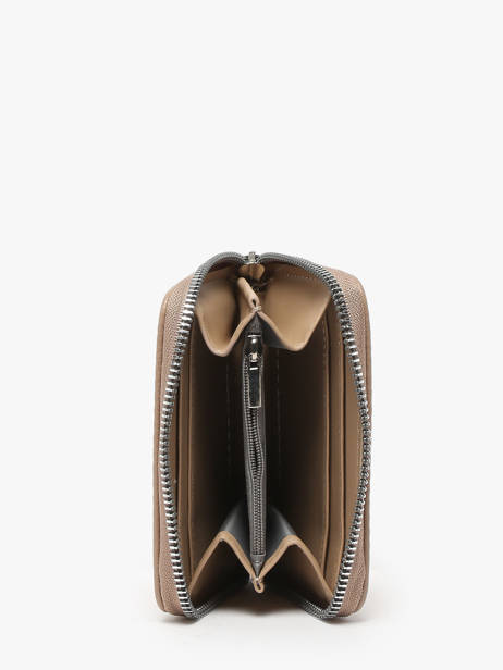 Grained Compact Wallet Miniprix Beige grained K2015 other view 1