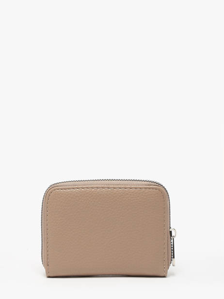Grained Compact Wallet Miniprix Beige grained K2015 other view 2
