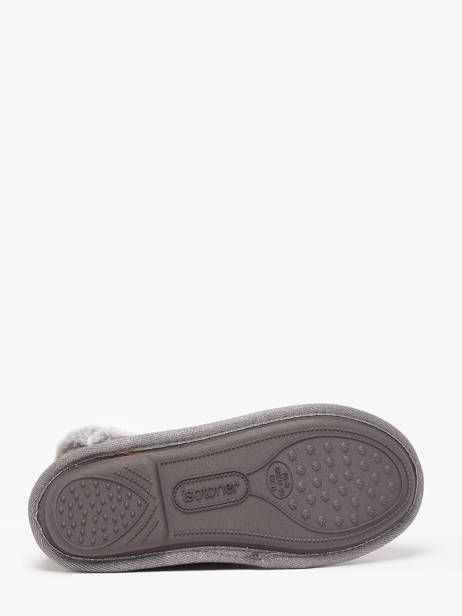 Slippers In Leather Isotoner Beige accessoires 97391 other view 5
