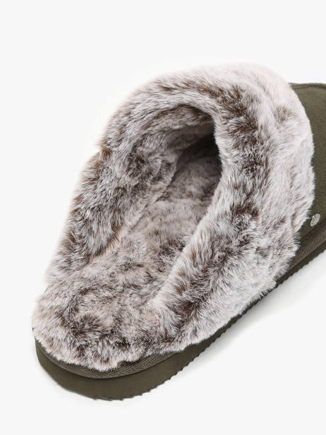 Slippers Isotoner Green accessoires 97282 other view 1