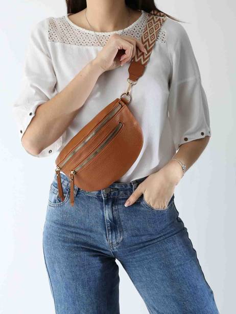 Sac Banane Miniprix Beige sangle 1 vue secondaire 1