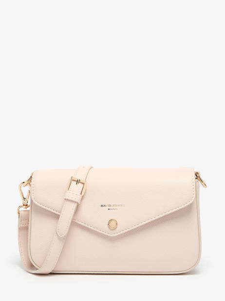 Sac Bandoulière Saffiano David jones Rose saffiano CM6120H