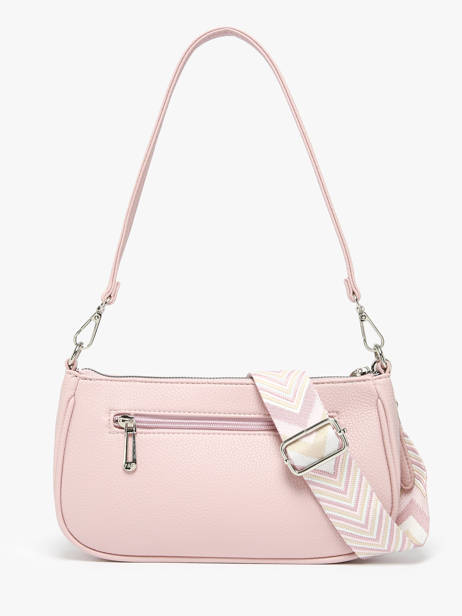 Sac Porté épaule Et Bandoulière Grained Miniprix Rose grained F3699 vue secondaire 3
