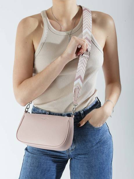 Sac Porté épaule Et Bandoulière Grained Miniprix Rose grained F3699 vue secondaire 1