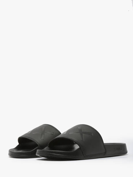 Claquettes Logo Sun68 Noir men X35102 vue secondaire 1