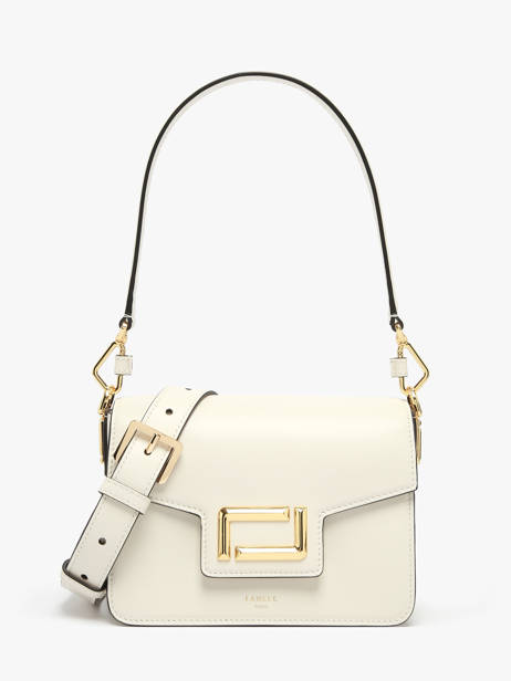 Sac Bandoulière Angele Cuir Lancel Beige angele A13147