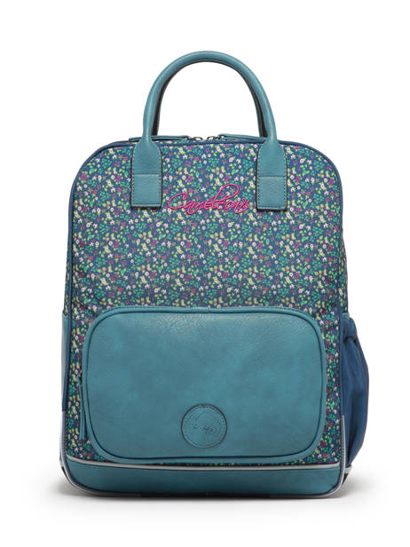 2-compartment Backpack Cameleon Blue vintage fantasy PBVGSD37 other view 6