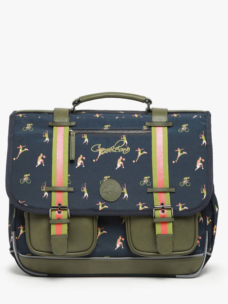 Cartable 3 Compartiments Cameleon Vert vintage urban PBVBCA41