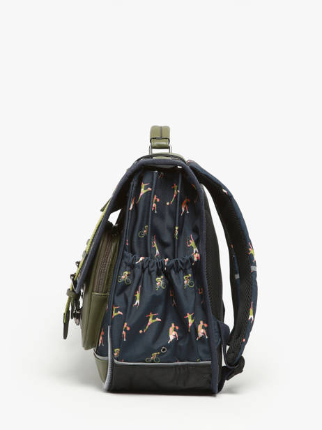 Cartable 3 Compartiments Cameleon Vert vintage urban PBVBCA41 vue secondaire 2