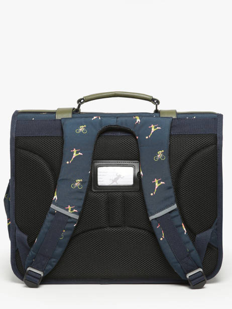 Cartable 3 Compartiments Cameleon Vert vintage urban PBVBCA41 vue secondaire 4