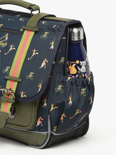 Cartable 3 Compartiments Cameleon Vert vintage urban PBVBCA41 vue secondaire 5