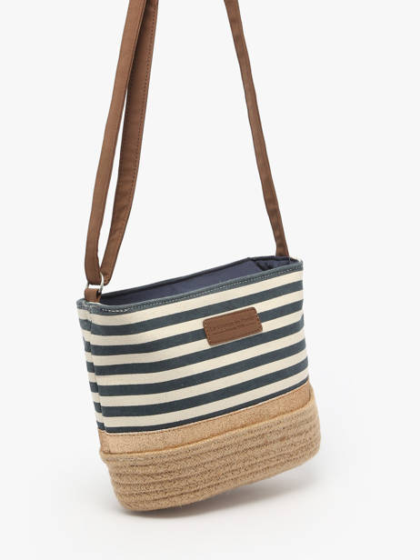 Shoulder Bag Mariniere Le voyage en panier Blue mariniere PM796 other view 2