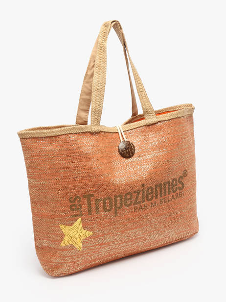 Shoulder Bag Panama Paper Les tropeziennes Orange panama TZ01 other view 2
