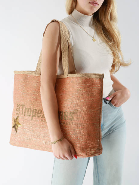 Shoulder Bag Panama Paper Les tropeziennes Orange panama TZ01 other view 1