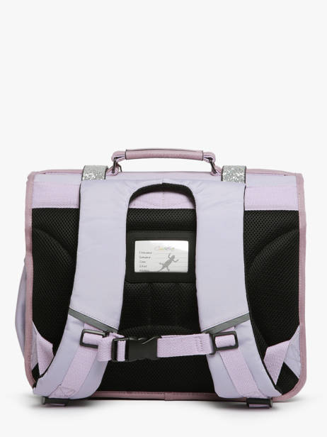 Cartable Enfant 2 Compartiments Cameleon Violet vintage fantasy CA38 vue secondaire 4