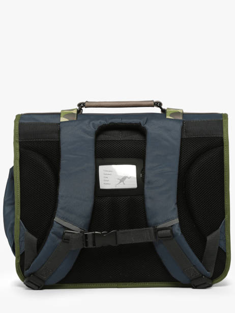 Satchel For Kids 3 Compartments Cameleon Gray vintage urban CA41 other view 4