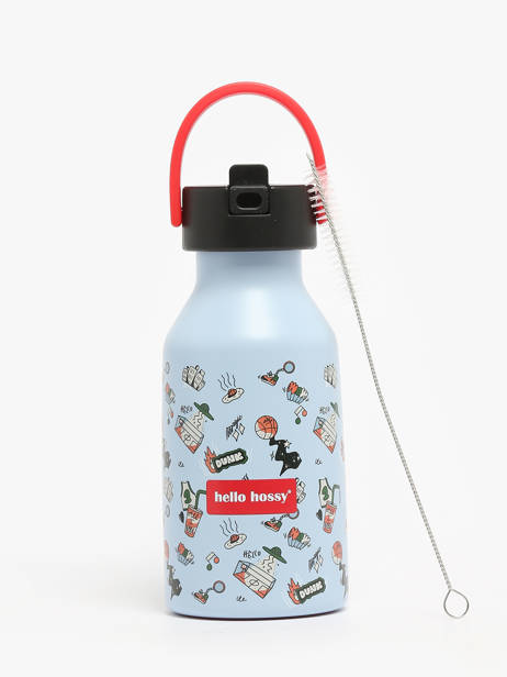 Drinking Bottle Hello hossy Blue cool kids 350M other view 2