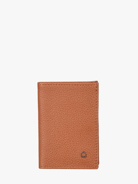 Leather Cardholder Madras Etrier Brown madras EMAD013 other view 1