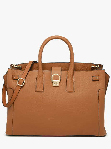 Sac à Main L Equestre Cuir Etrier Marron equestre EEQT142L