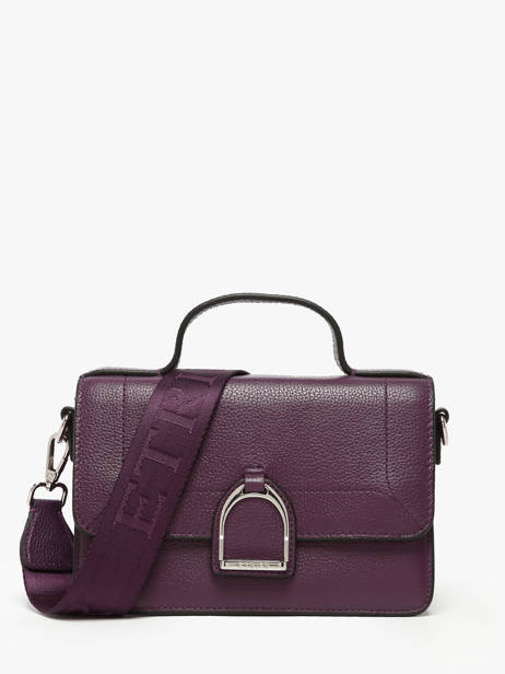 Small Leather Altesse Crossbody Bag Etrier Violet altesse EALT048S
