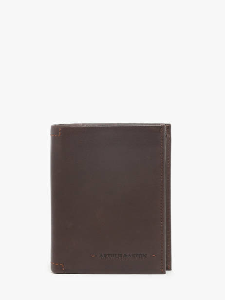 Portefeuille Arthur Cuir Arthur & aston Marron johany 127