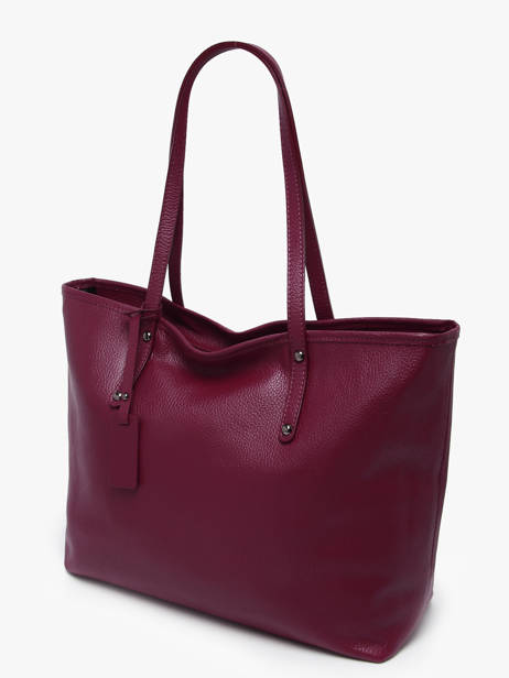 Sac Cabas A4 Caviar Cuir Milano Violet caviar CA19111N vue secondaire 2