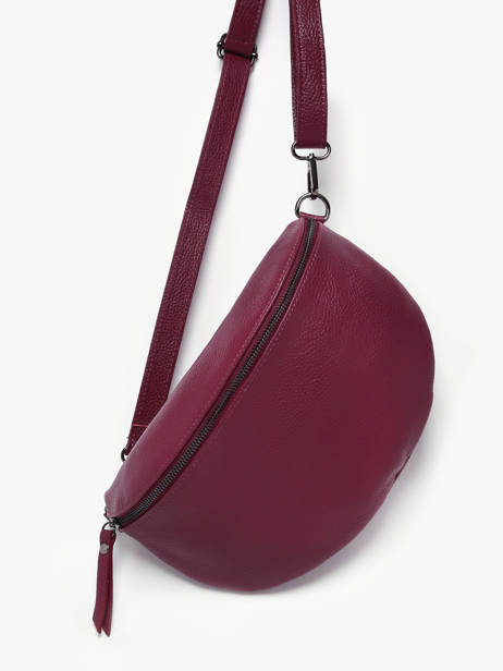 Sac Banane Caviar Cuir Milano Violet caviar CA21123 vue secondaire 2