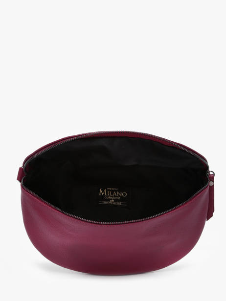 Sac Banane Caviar Cuir Milano Violet caviar CA21123 vue secondaire 3