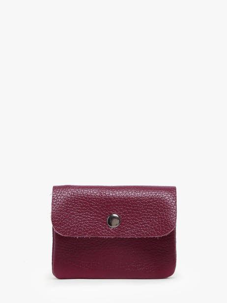 Porte-monnaie Cuir Milano Violet caviar CA23092
