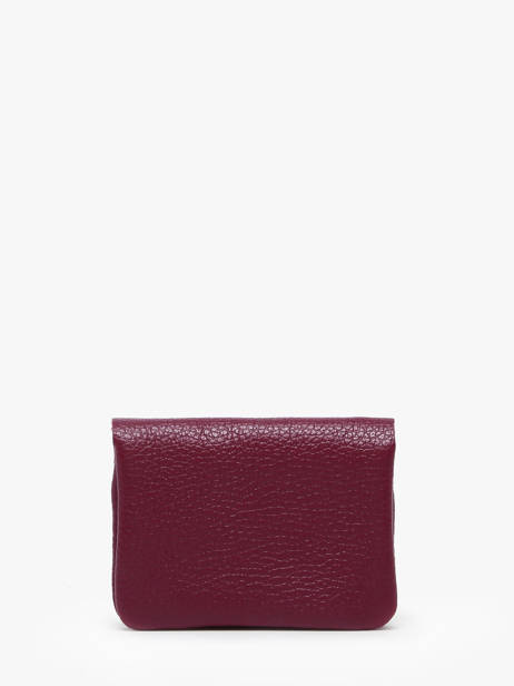 Porte-monnaie Cuir Milano Violet caviar CA23092 vue secondaire 2