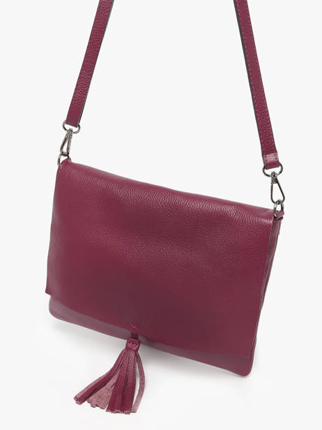 Sac Bandoulière Caviar Cuir Milano Violet caviar CA21062 vue secondaire 2