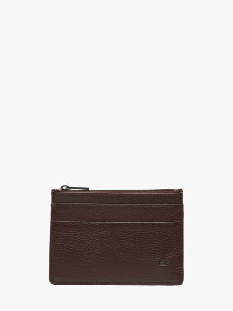 Porte-cartes Madras Cuir Etrier Marron madras EMAD5004