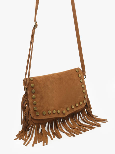 Sac Bandoulière Velvet Cuir Milano Marron velvet VE241115 vue secondaire 1