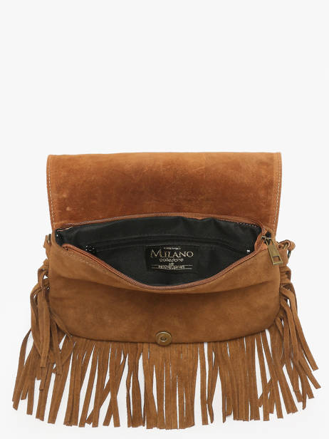 Sac Bandoulière Velvet Cuir Milano Marron velvet VE241115 vue secondaire 2