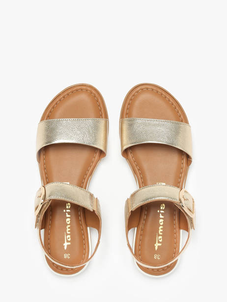 Sandales En Cuir Tamaris Or women 44 vue secondaire 3