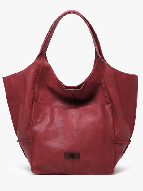 Sac Porté épaule Heritage Cuir Biba Rouge heritage HOM1L
