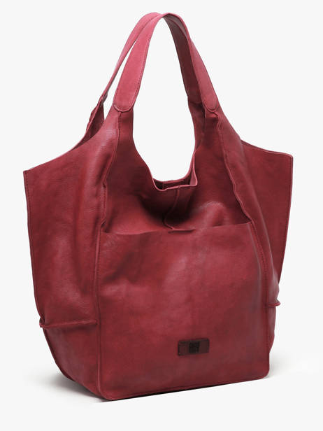 Sac Porté épaule Heritage Cuir Biba Rouge heritage HOM1L vue secondaire 2