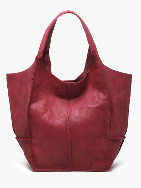 Sac Porté épaule Heritage Cuir Biba Rouge heritage HOM1L vue secondaire 4