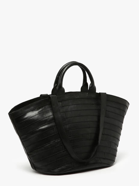 Sac Porté épaule Heritage Cuir Biba Noir heritage LEB1L vue secondaire 2