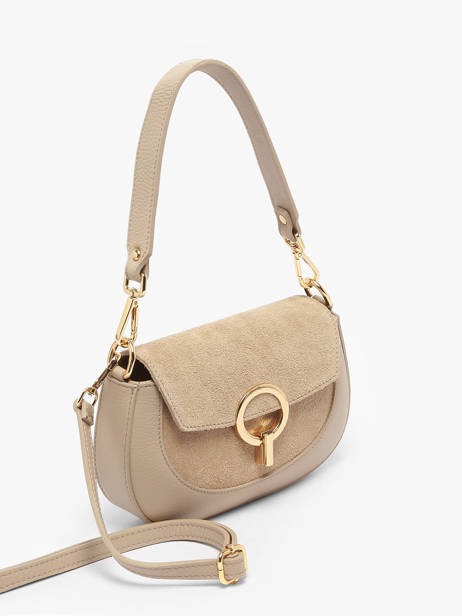 Sac Bandoulière Velvet Caviar Cuir Milano Beige velvet caviar VC25068 vue secondaire 1
